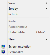 Cleaned Context Menu