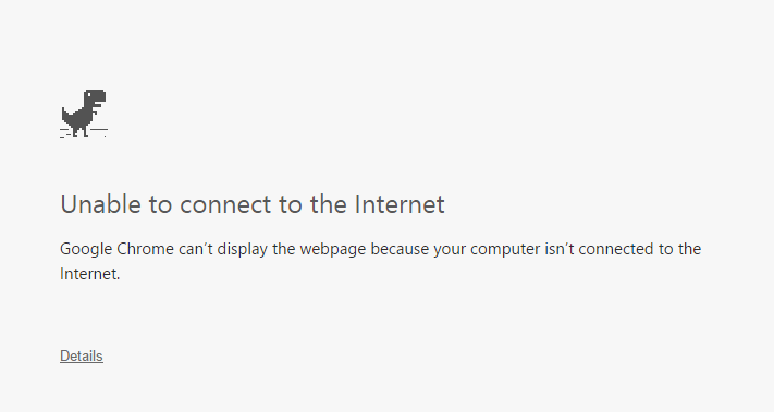 No Internet Connection