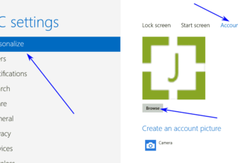 Changing User Account Picture In Windows 8