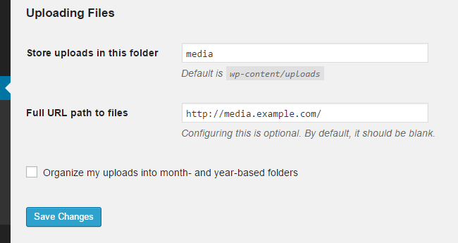 Set Sub-Domain As Upload Directory In WordPress