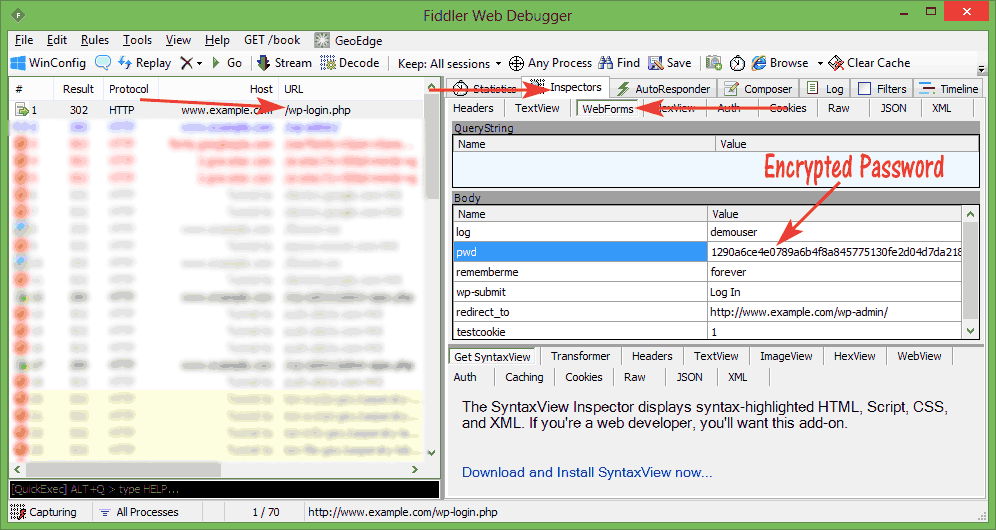 Result Of Encrypted Password In WordPress