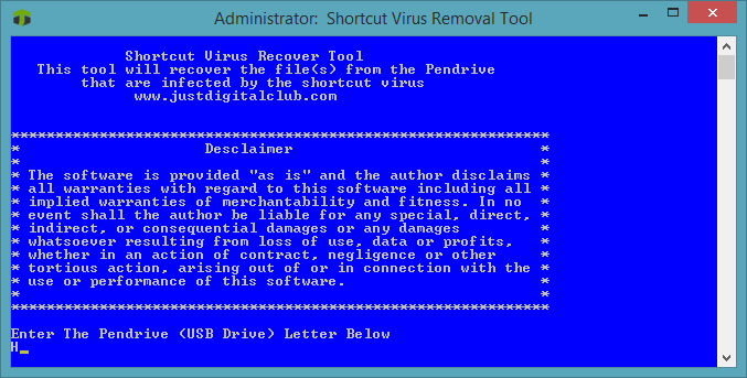 Remove Shortcut Virus From Pendrive Automated Tool