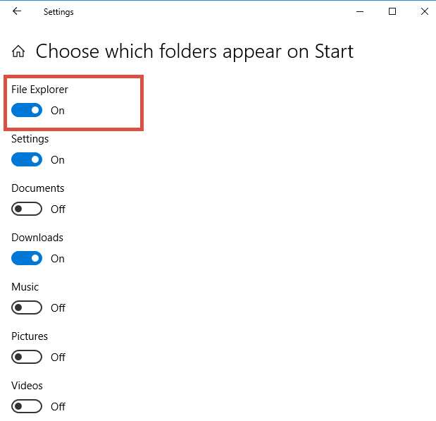 Turn On File Explorer or This PC Shortcut in Windows 10