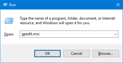 Open Group Policy Editor (gpedit.msc)