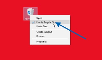 Empty recycle bin