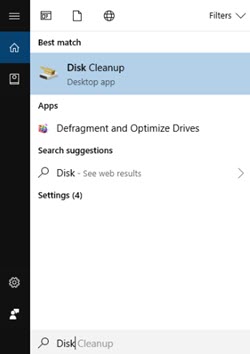 Search Disk Clean Up