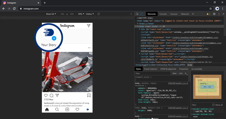 Post Story on Instagram Using PC